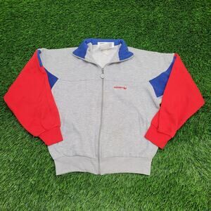 Vintage ADIDAS Cropped Track Jacket Womens M/L 20x22 Boxy